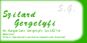 szilard gergelyfi business card